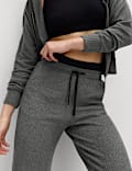 Brushed Ribbed Straight Leg Joggers