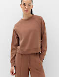 Modal Blend Sandwash Cropped Sweatshirt