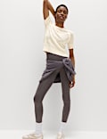 Open Knit Crew Neck Top