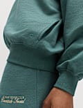 Cotton Rich Embroidered Oversized Sweatshirt