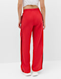 Cotton Rich Side Stripe Wide Leg Joggers