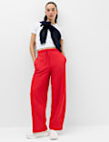 Cotton Rich Side Stripe Wide Leg Joggers