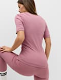 Top Go Balance ajust&eacute; &agrave; d&eacute;collet&eacute; rond et volant