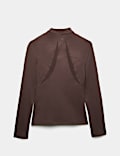 Mesh Panel Half Zip Running Top