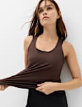 Go Balance Scoop Neck Relaxed Vest Top