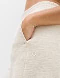 Cotton Rich High Waisted Wide Leg Joggers
