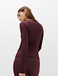 Essential nauwsluitende top met ronde hals