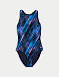 Tummy Control Printed Cut Out Swimsuit
