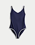 Tummy Control Padded V-Neck Swimsuit