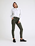 Cotton Rich Skinny Ankle Grazer Trousers