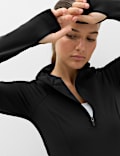 Essential  Half Zip Fitted Running Top
