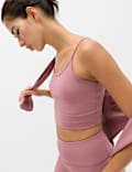 Essential korte top met wijde, ronde hals