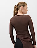 Double Layer Mesh 2-in-1 Fitted Bra Top