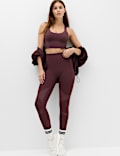 Shimmer Scoop Neck Racer Back Bra Vest