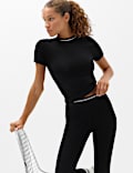 Cotton Rich Crew Neck Fitted T-Shirt