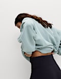 Cotton Rich Crew Neck Oversized Sweatshirt
