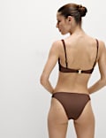 Ribbed High Leg Bikini Bottoms