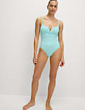 360 Tummy Control Ribbed V-Front Swimsuit