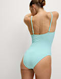 360 Tummy Control Ribbed V-Front Swimsuit