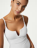 360 Tummy Control Ribbed V-Front Swimsuit