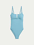 360 Tummy Control Ribbed V-Front Swimsuit