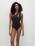 One Shoulder Cut Out Swimsuit