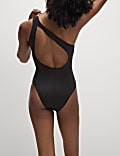 One Shoulder Cut Out Swimsuit