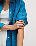 Pure Linen Oversized Girlfriend Style Shirt