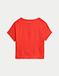 Pure Linen Relaxed T-Shirt