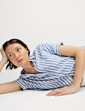 Linen Rich Striped Relaxed Shirt