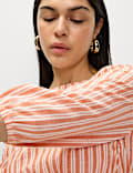 Linen Rich Asymmetrical Midi Beach Dress