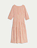 Linen Rich Asymmetrical Midi Beach Dress