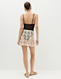 Broderie Mini Beach Skirt