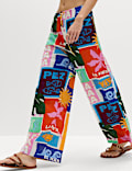 Pure Cotton Printed Beach Trousers