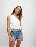Linen Rich One Shoulder Top