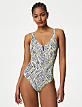 Tummy Control Printed Padded Swimsuit