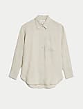 Pure Linen Relaxed Collared Shirt
