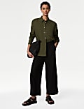 Pure Linen Relaxed Collared Shirt