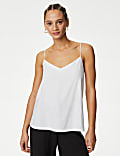 Linen Rich V-Neck Cami Top