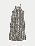 Jersey Printed Midaxi Beach Dress