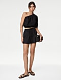 Pure Cotton High Waisted Beach Shorts