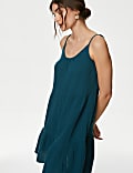Pure Cotton Tiered Mini Beach Dress