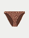 Printed High Leg Bikini Bottoms