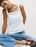 Linen Rich Strappy Cami Top