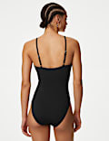 Maillot de bain ampliforme dos nu &agrave; motif ajour&eacute;