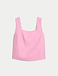 Linen Rich Square Neck Vest Top