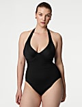 Tummy Control Wired Halterneck Swimsuit D-GG