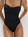 Maillot de bain bandeau effet amincissant ventre plat 360