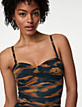 360 Tummy Control Printed Bandeau Swimsuit