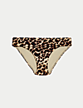 Printed Roll Top Bikini Bottoms